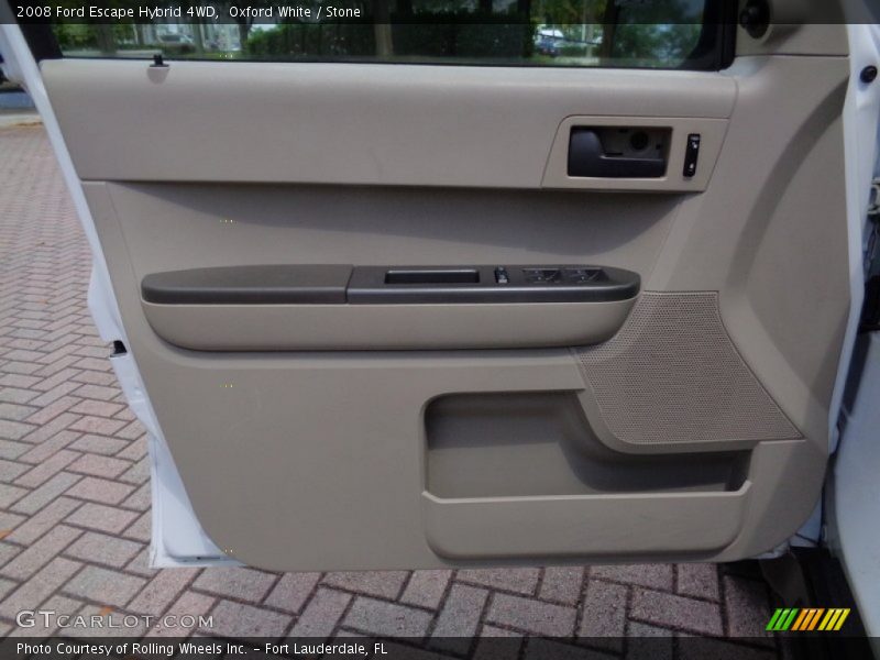 Oxford White / Stone 2008 Ford Escape Hybrid 4WD