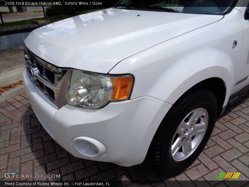 Oxford White / Stone 2008 Ford Escape Hybrid 4WD
