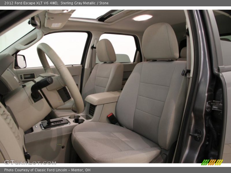 Sterling Gray Metallic / Stone 2012 Ford Escape XLT V6 4WD