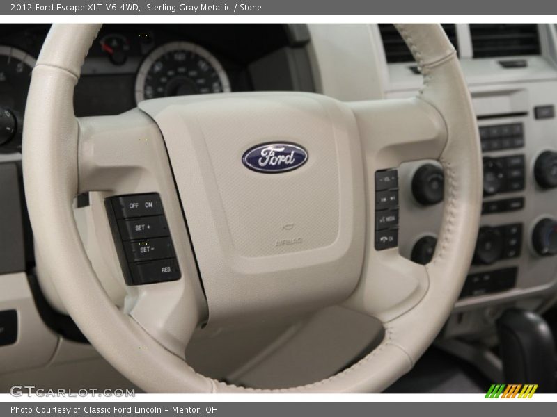 Sterling Gray Metallic / Stone 2012 Ford Escape XLT V6 4WD