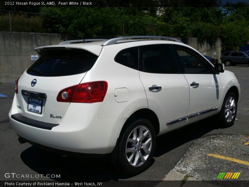 Pearl White / Black 2012 Nissan Rogue SL AWD