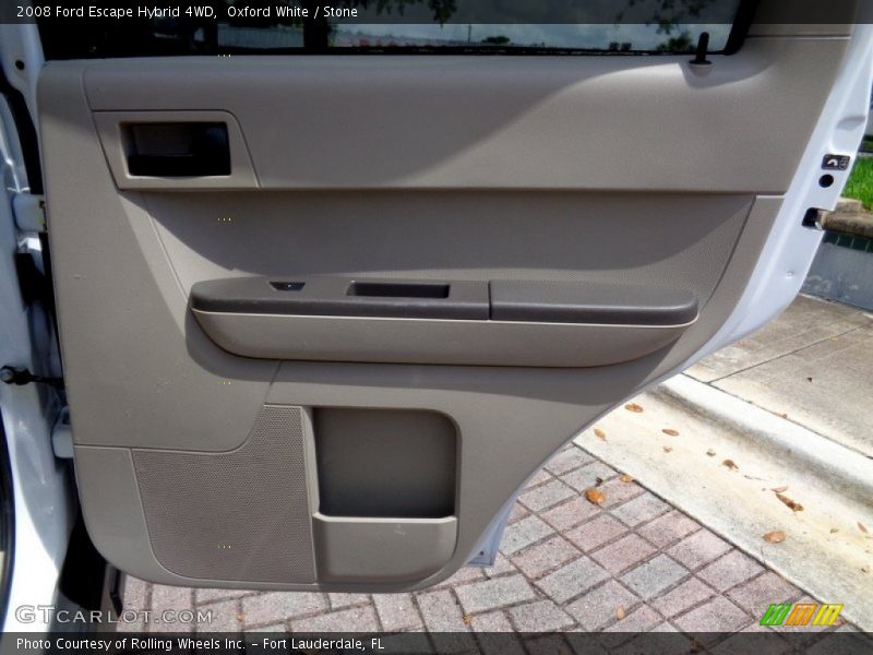Oxford White / Stone 2008 Ford Escape Hybrid 4WD