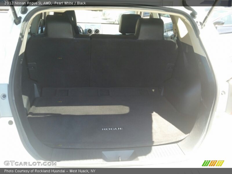 Pearl White / Black 2012 Nissan Rogue SL AWD