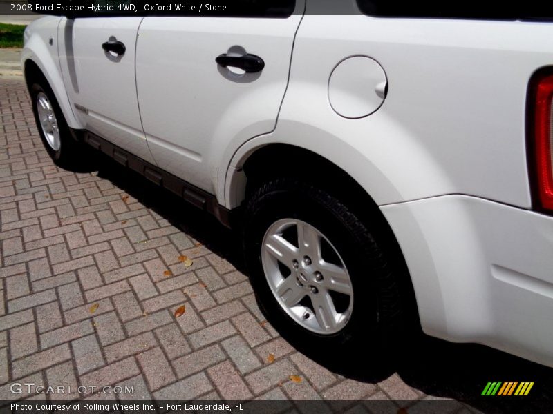 Oxford White / Stone 2008 Ford Escape Hybrid 4WD