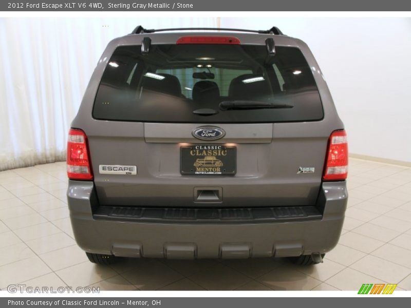 Sterling Gray Metallic / Stone 2012 Ford Escape XLT V6 4WD