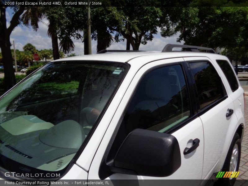 Oxford White / Stone 2008 Ford Escape Hybrid 4WD