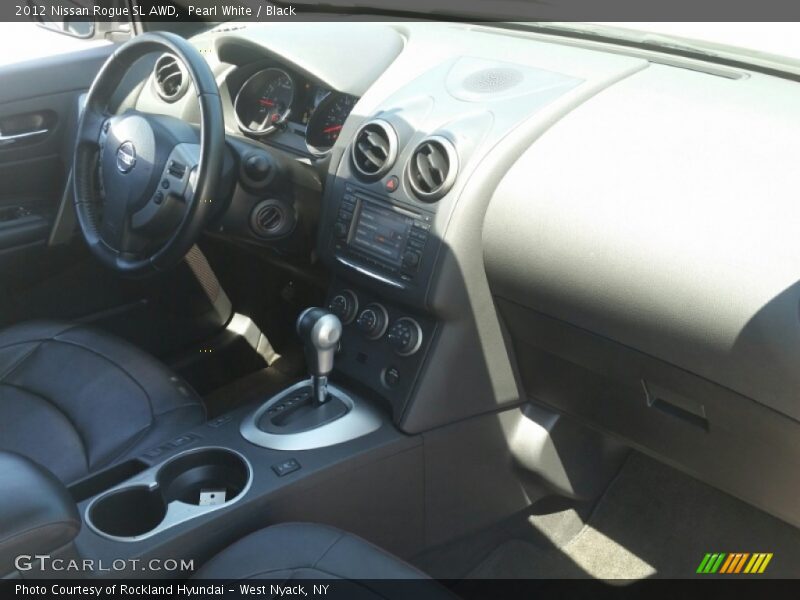 Pearl White / Black 2012 Nissan Rogue SL AWD