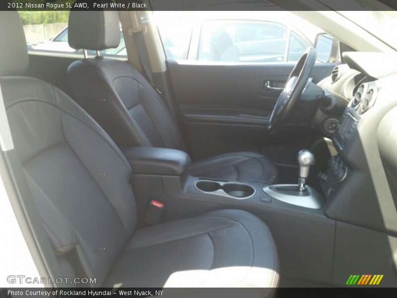 Pearl White / Black 2012 Nissan Rogue SL AWD