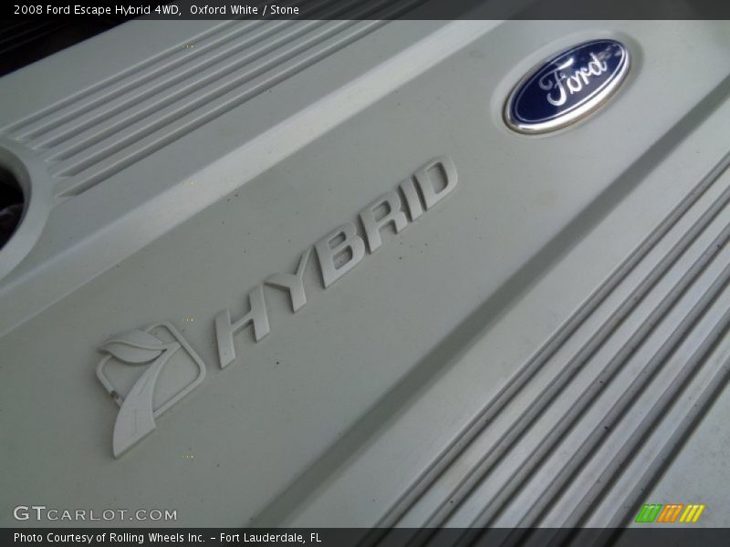Oxford White / Stone 2008 Ford Escape Hybrid 4WD