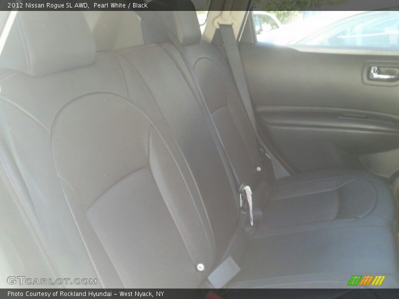 Pearl White / Black 2012 Nissan Rogue SL AWD