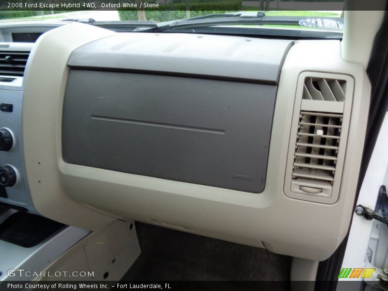 Oxford White / Stone 2008 Ford Escape Hybrid 4WD