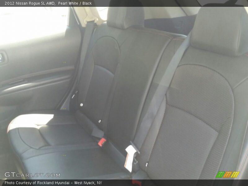 Pearl White / Black 2012 Nissan Rogue SL AWD