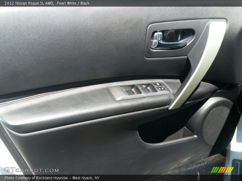 Pearl White / Black 2012 Nissan Rogue SL AWD