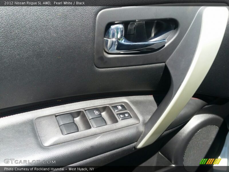 Pearl White / Black 2012 Nissan Rogue SL AWD