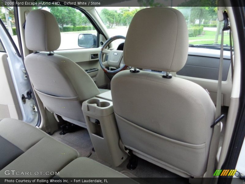 Oxford White / Stone 2008 Ford Escape Hybrid 4WD