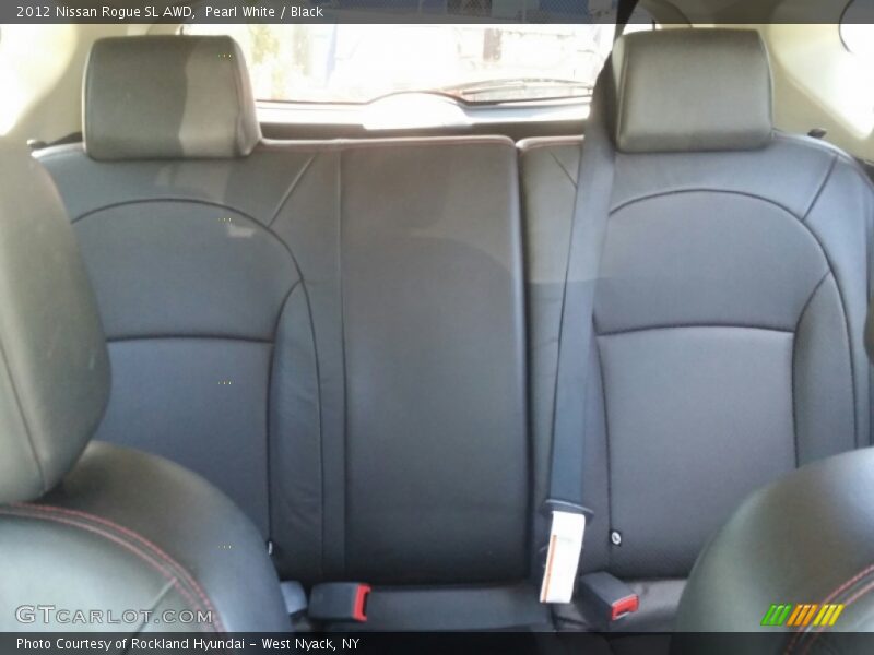 Pearl White / Black 2012 Nissan Rogue SL AWD