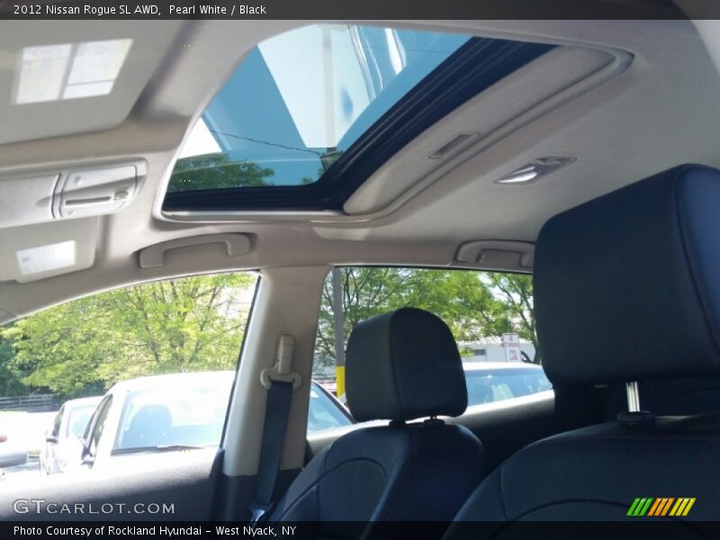 Pearl White / Black 2012 Nissan Rogue SL AWD