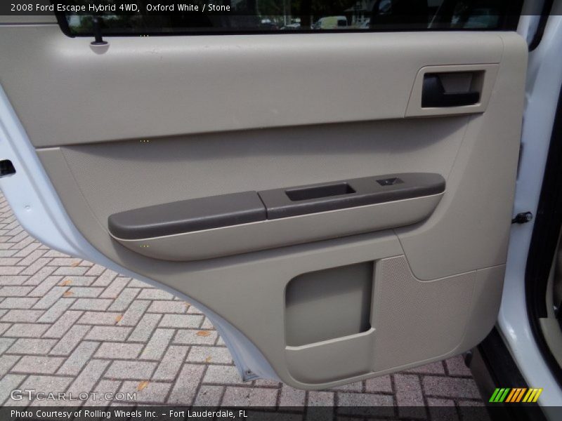 Oxford White / Stone 2008 Ford Escape Hybrid 4WD