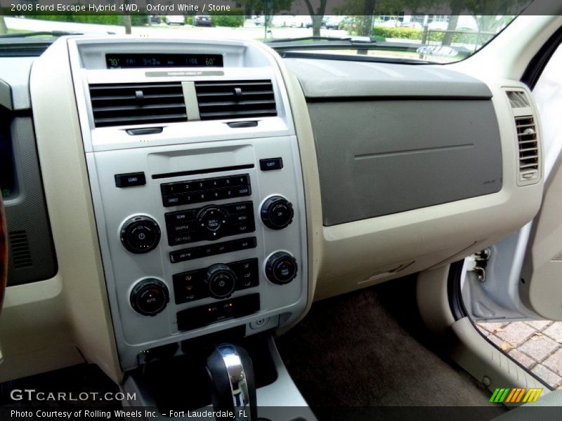 Oxford White / Stone 2008 Ford Escape Hybrid 4WD