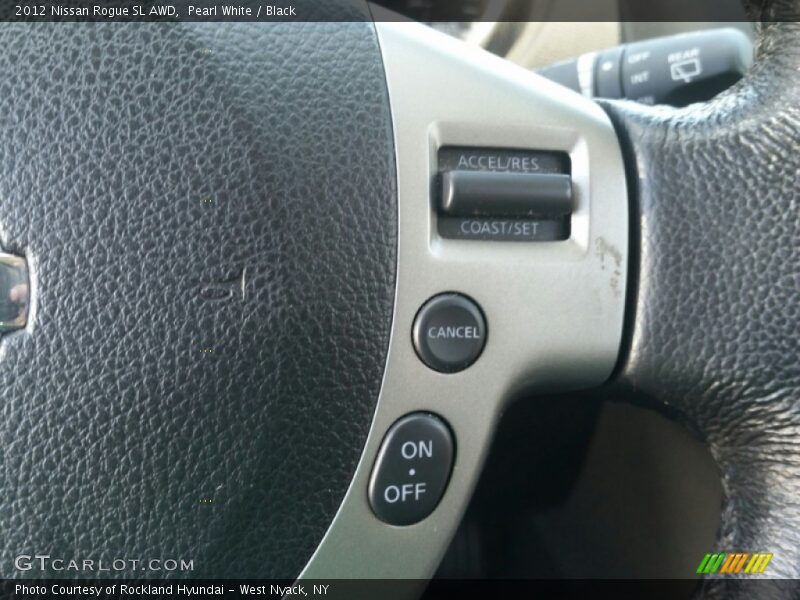 Pearl White / Black 2012 Nissan Rogue SL AWD