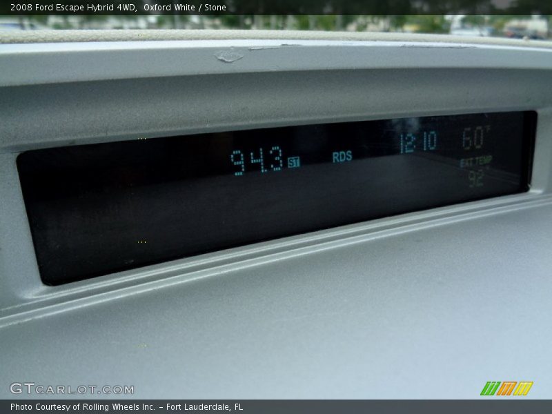 Oxford White / Stone 2008 Ford Escape Hybrid 4WD