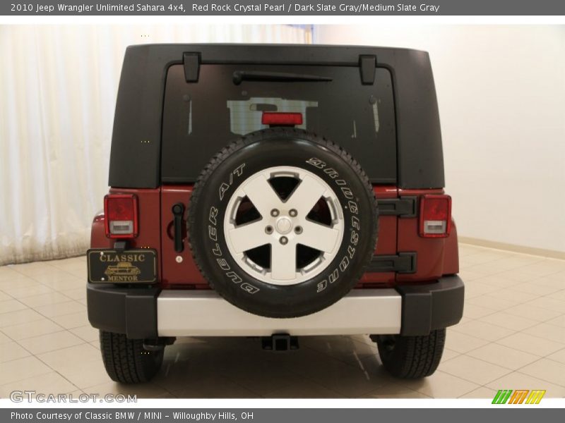 Red Rock Crystal Pearl / Dark Slate Gray/Medium Slate Gray 2010 Jeep Wrangler Unlimited Sahara 4x4