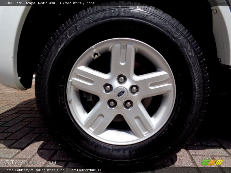 Oxford White / Stone 2008 Ford Escape Hybrid 4WD