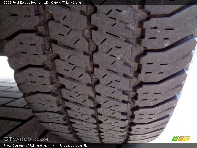 Oxford White / Stone 2008 Ford Escape Hybrid 4WD