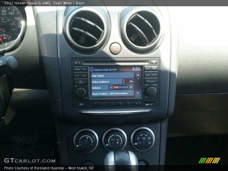 Pearl White / Black 2012 Nissan Rogue SL AWD