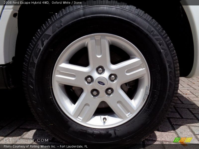 Oxford White / Stone 2008 Ford Escape Hybrid 4WD