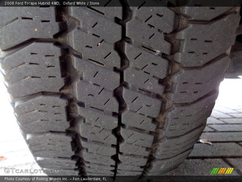 Oxford White / Stone 2008 Ford Escape Hybrid 4WD