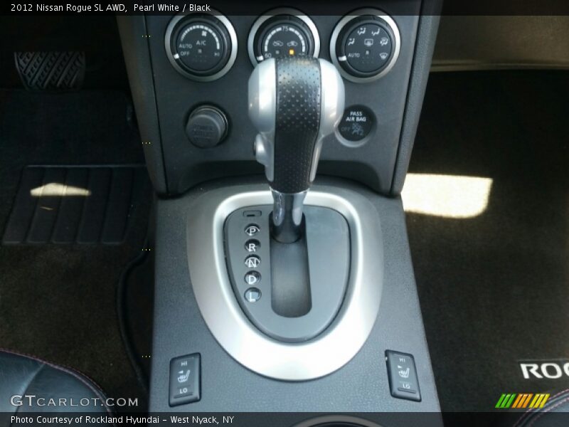 Pearl White / Black 2012 Nissan Rogue SL AWD