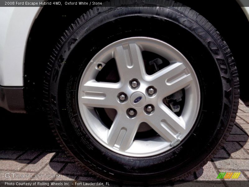 Oxford White / Stone 2008 Ford Escape Hybrid 4WD