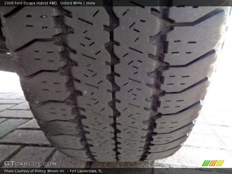 Oxford White / Stone 2008 Ford Escape Hybrid 4WD