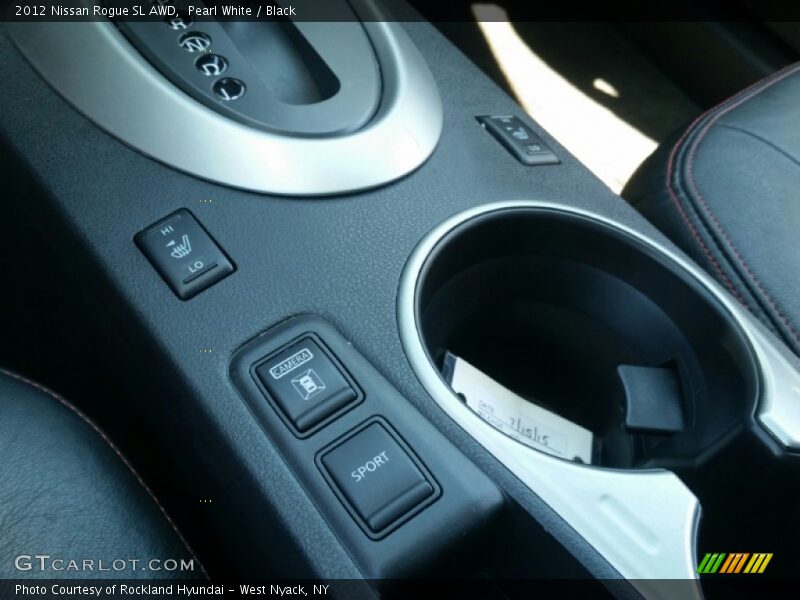 Pearl White / Black 2012 Nissan Rogue SL AWD