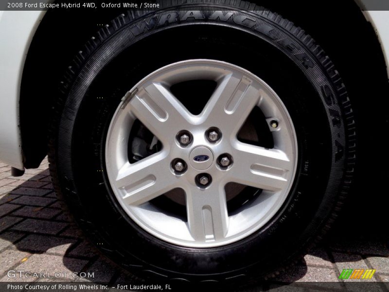 Oxford White / Stone 2008 Ford Escape Hybrid 4WD