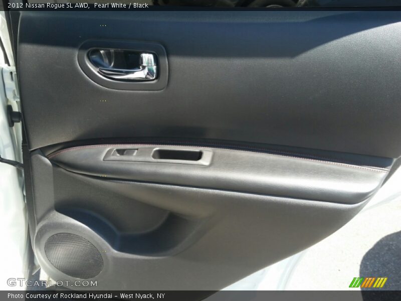 Pearl White / Black 2012 Nissan Rogue SL AWD