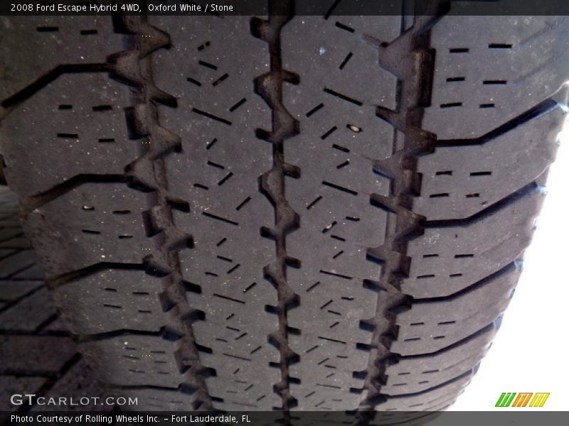 Oxford White / Stone 2008 Ford Escape Hybrid 4WD