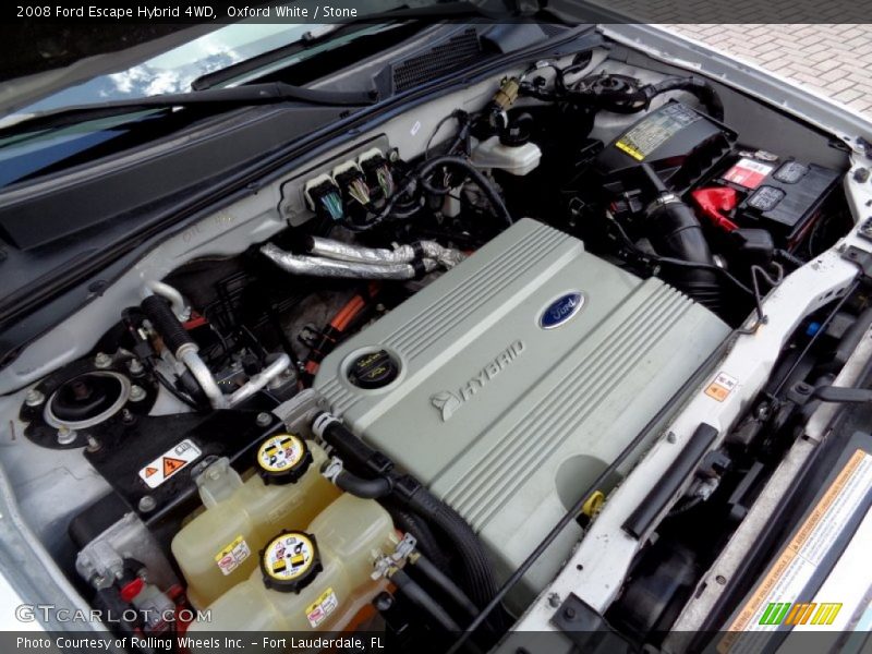 Oxford White / Stone 2008 Ford Escape Hybrid 4WD