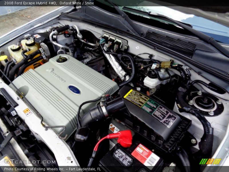 Oxford White / Stone 2008 Ford Escape Hybrid 4WD