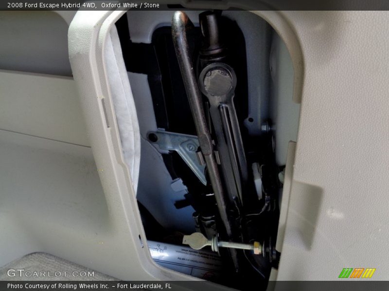 Oxford White / Stone 2008 Ford Escape Hybrid 4WD