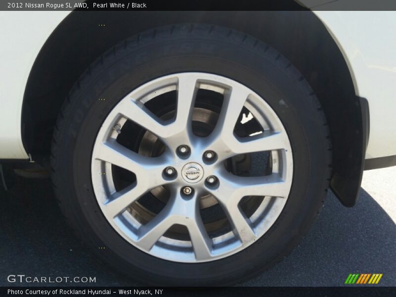 Pearl White / Black 2012 Nissan Rogue SL AWD