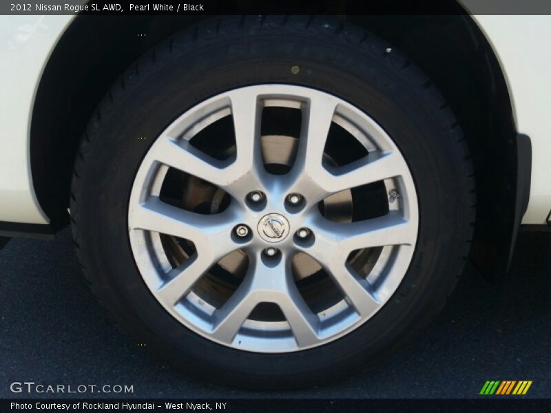 Pearl White / Black 2012 Nissan Rogue SL AWD