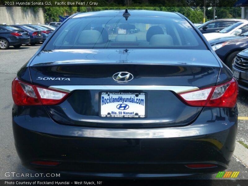 Pacific Blue Pearl / Gray 2013 Hyundai Sonata GLS