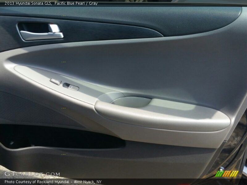 Pacific Blue Pearl / Gray 2013 Hyundai Sonata GLS