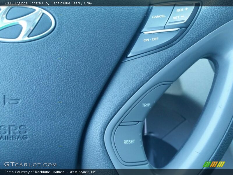 Pacific Blue Pearl / Gray 2013 Hyundai Sonata GLS