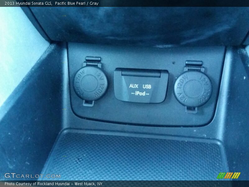 Pacific Blue Pearl / Gray 2013 Hyundai Sonata GLS