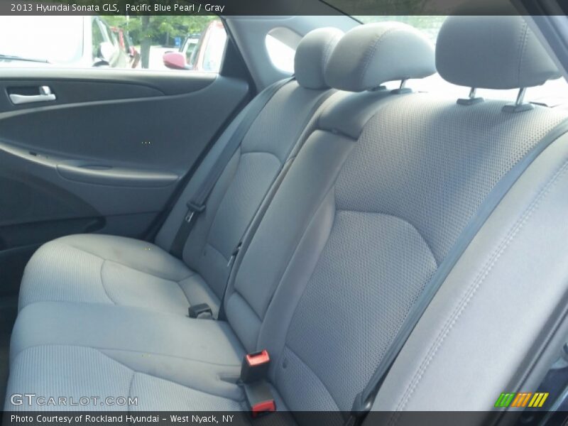 Pacific Blue Pearl / Gray 2013 Hyundai Sonata GLS