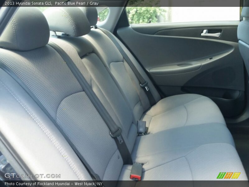 Pacific Blue Pearl / Gray 2013 Hyundai Sonata GLS