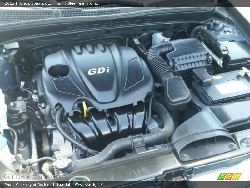 Pacific Blue Pearl / Gray 2013 Hyundai Sonata GLS
